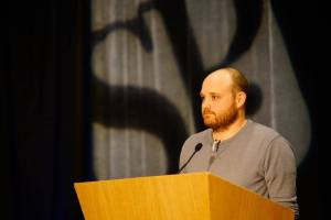 Seattle Weekly staff writer Casey Jaywork, New Journalist of the Year. Photo by Chloe Collyer