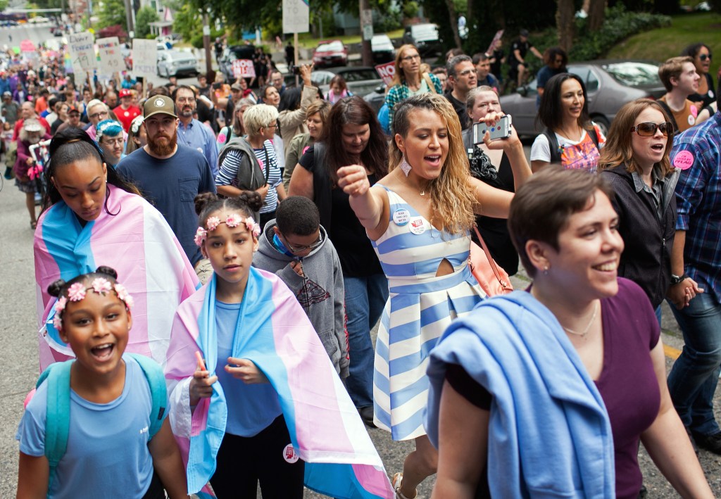 Photos: Seattleites March for Trans Pride