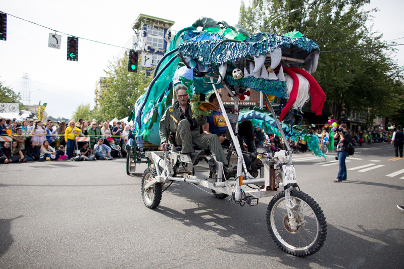 Photos: Fremont Solstice Parade, Naked Bikers and … Donald Trump!?