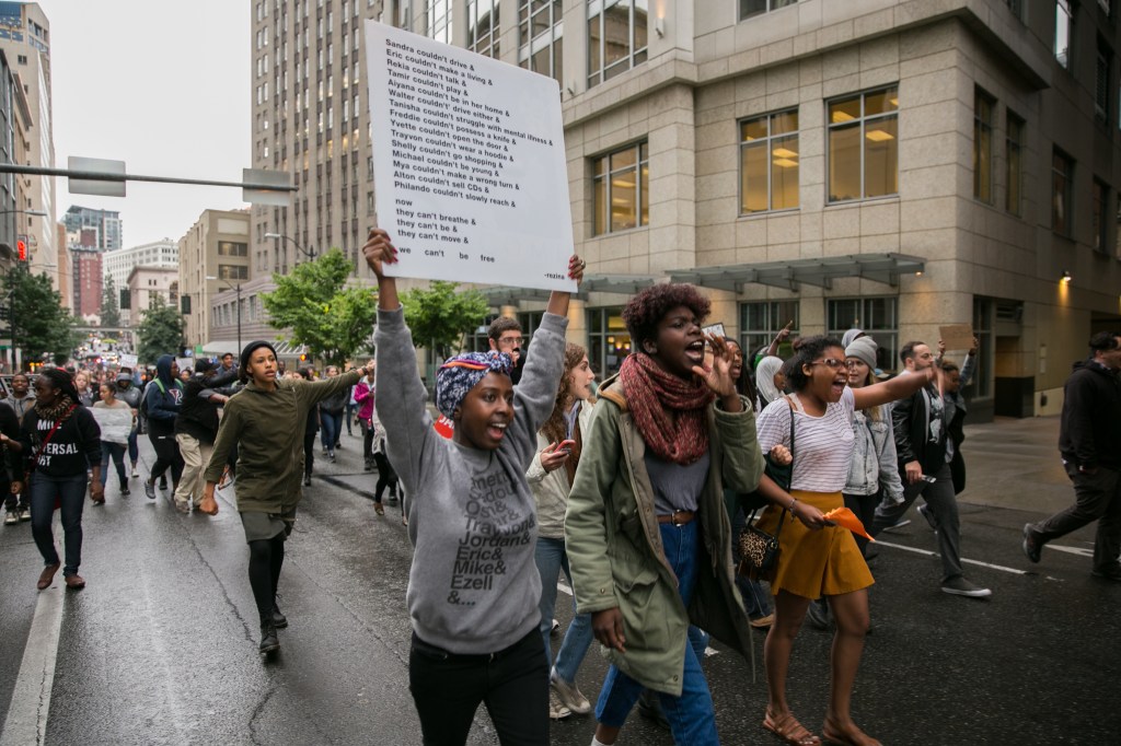 As Vigil Turns to Protest, Words of Love, Anger and Solutions