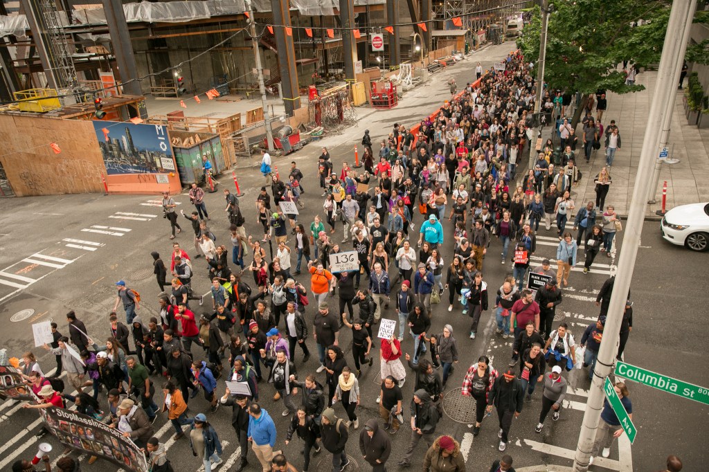 As Vigil Turns to Protest, Words of Love, Anger and Solutions