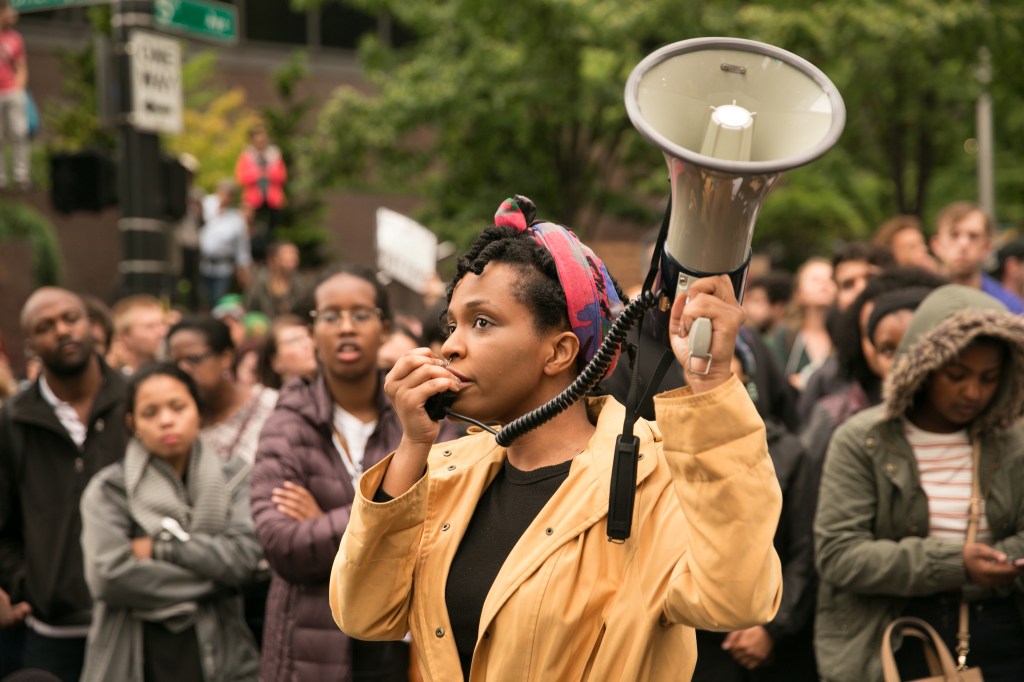 As Vigil Turns to Protest, Words of Love, Anger and Solutions