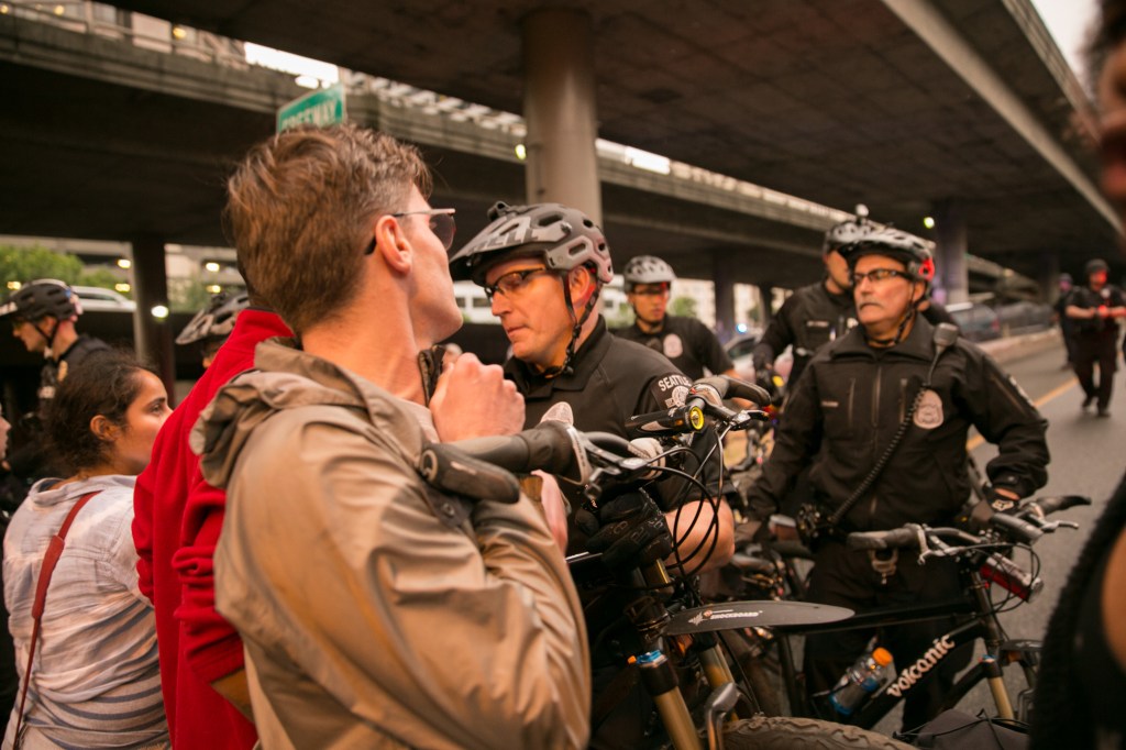 As Vigil Turns to Protest, Words of Love, Anger and Solutions