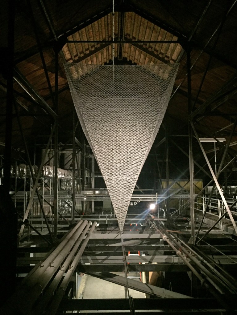 Prentis Hale&rsquo;s Ghost Spire is literally out of sight&mdash; you&rsquo;ll have to look up through the ceiling rafters to see it.