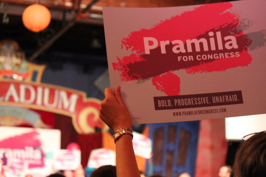 Supporters Overjoyed as Senator Pramila Jayapal Sweeps the Primary