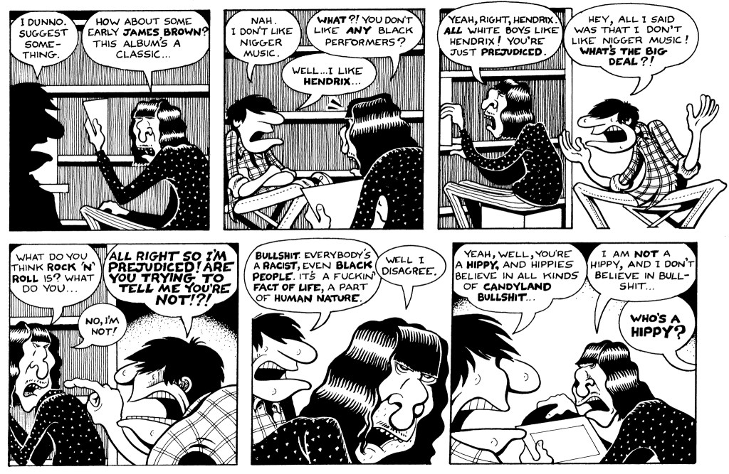 In Neat Stuff #9, Buddy Bradley goes to a hippy party and announces that he doesn&rsquo;t like &ldquo;nigger music.&rdquo;