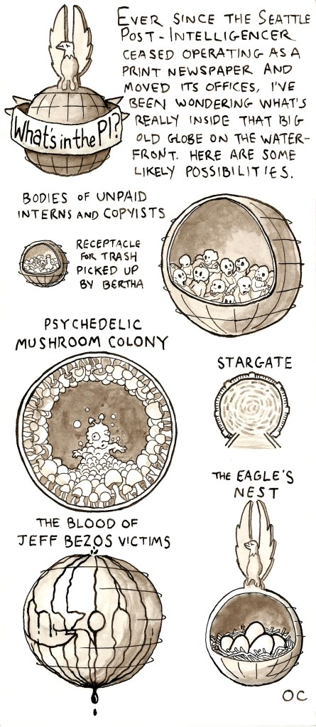 What’s In the Seattle P-I Globe?