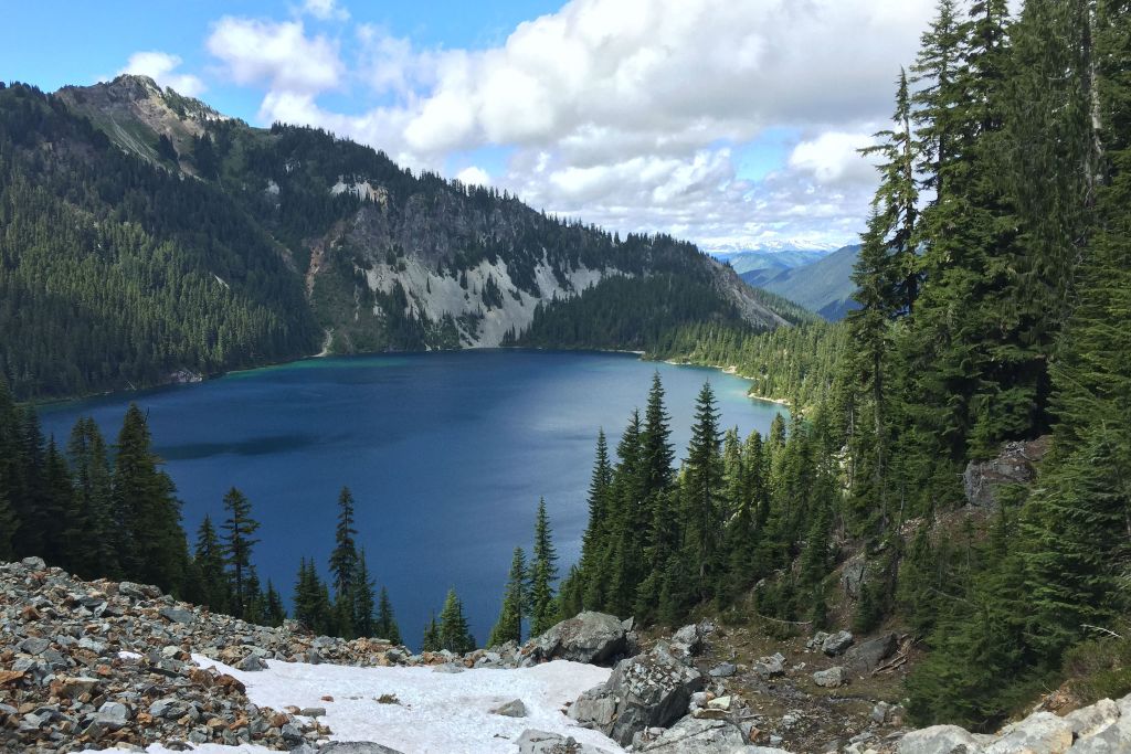 Marmot Lake, following a car-assisted hike. Photo by Sara Bernard