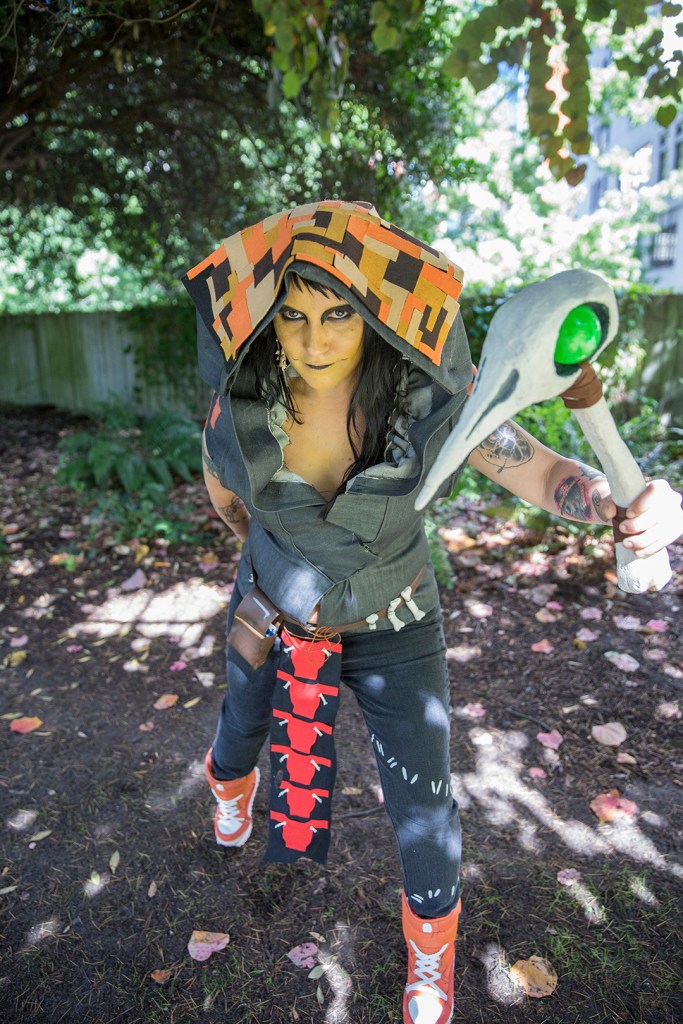 Christy Lee Elliott from Seattle wears her handmade costume of Pendles from &lsquo;Battleborn.&rsquo;