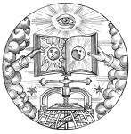 The Esoteric Book Conference seal. Art by Benjamin Vierling