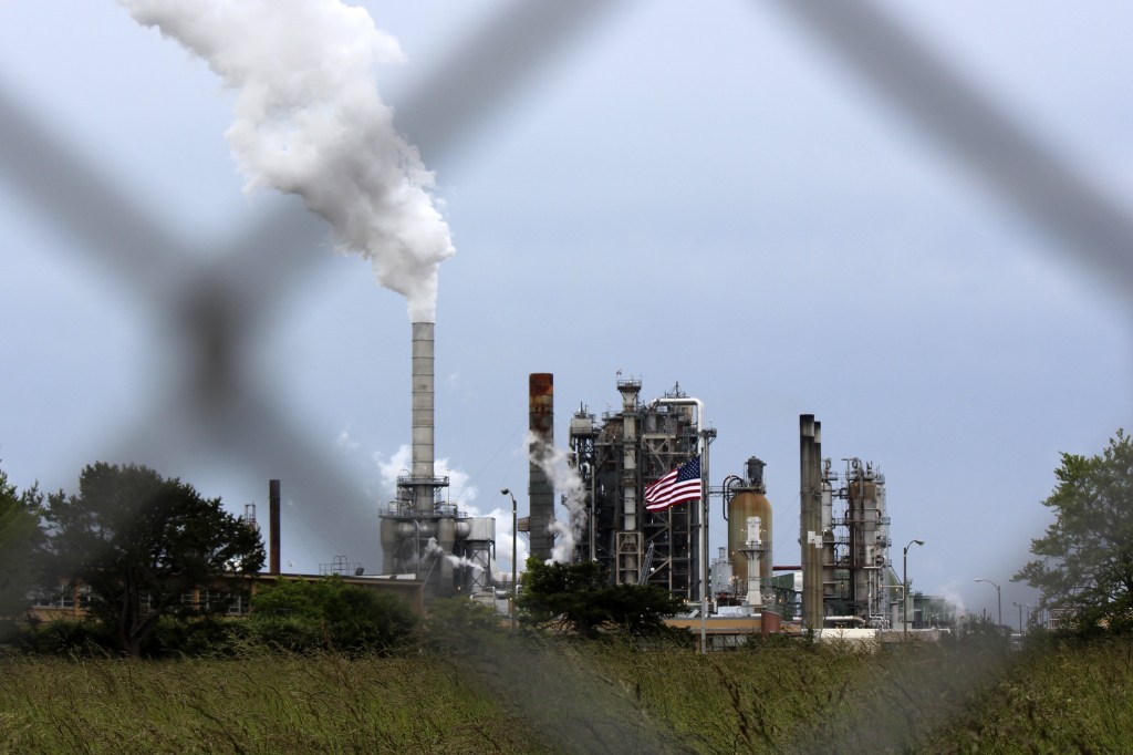 View of Tesoro Refinery in Anacortes, WA. Photo by Sara Bernard.