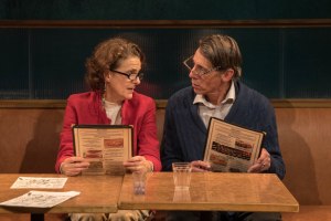 Amy Thone and Todd Jefferson Moore play the elder Nikki and Sam in &lsquo;The Big Meal.&rsquo; Photo by Christopher Monsos                                Amy Thone and Todd Jefferson Moore play the elder Nikki and Sam in &lsquo;The Big Meal.&rsquo; Photo by Christopher Monsos