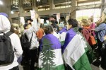 Cascadian Doug flags at last week&rsquo;s Anti-Trump march in Downtown Seattle. Photo by Sofia Lee