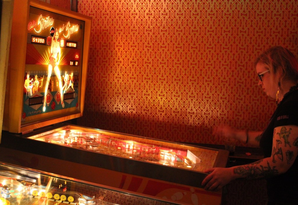 While more women are getting into pinball, many machines are still targeted directly at 15-year-old boys. Photo by Sara Bernard
