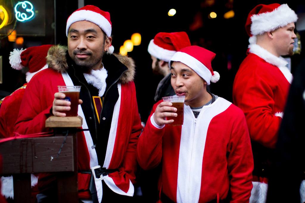 The Many Santas (And Frosties) Of SantaCon