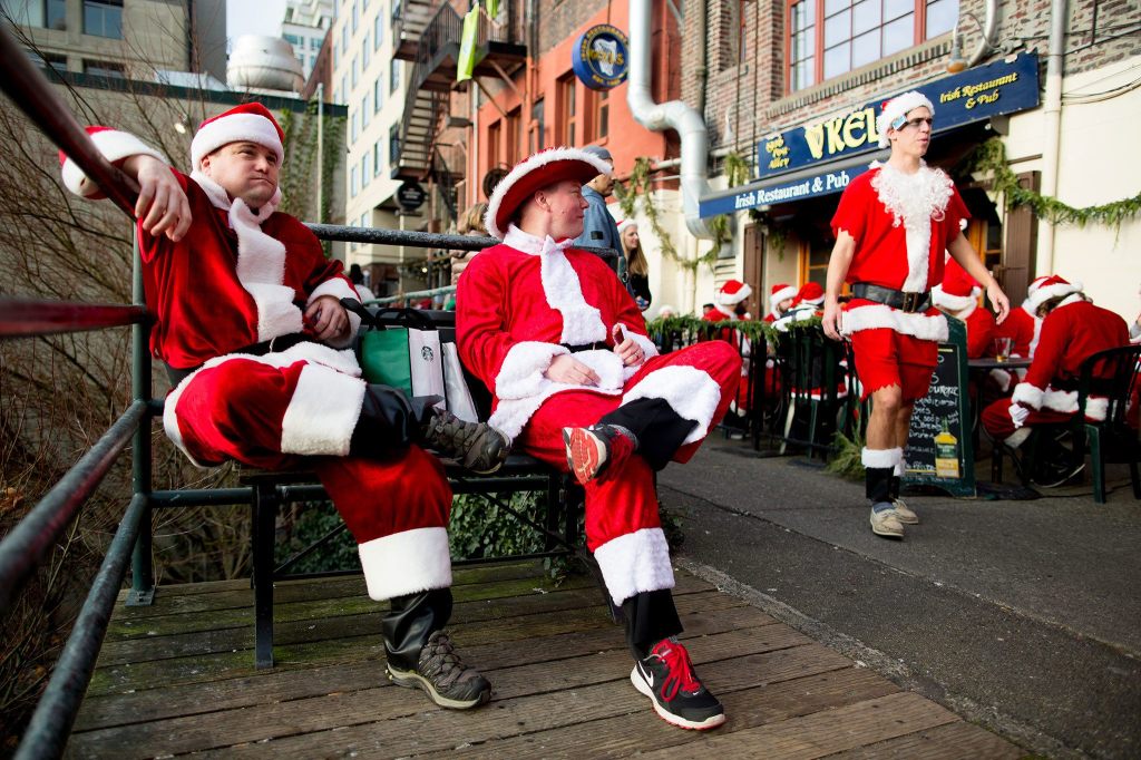 The Many Santas (And Frosties) Of SantaCon