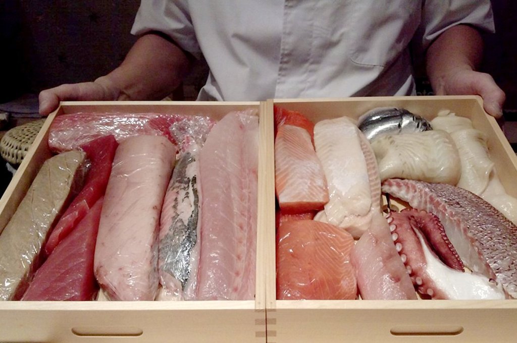 The wooden box is key to the flavor. Courtesy of Wataru