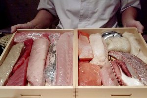 The wooden box is key to the flavor. Courtesy of Wataru