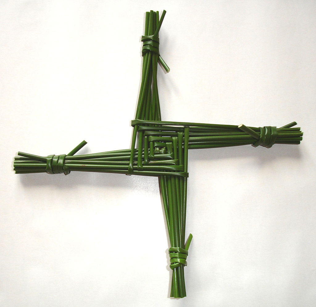 A St. Brigid&rsquo;s Cross. Courtesy Wikimedia