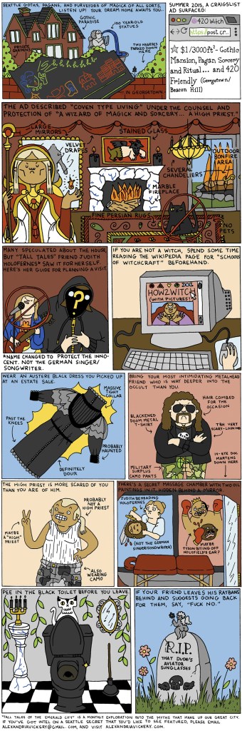 Tall Tales of the Emerald City: Craigslist Goth House