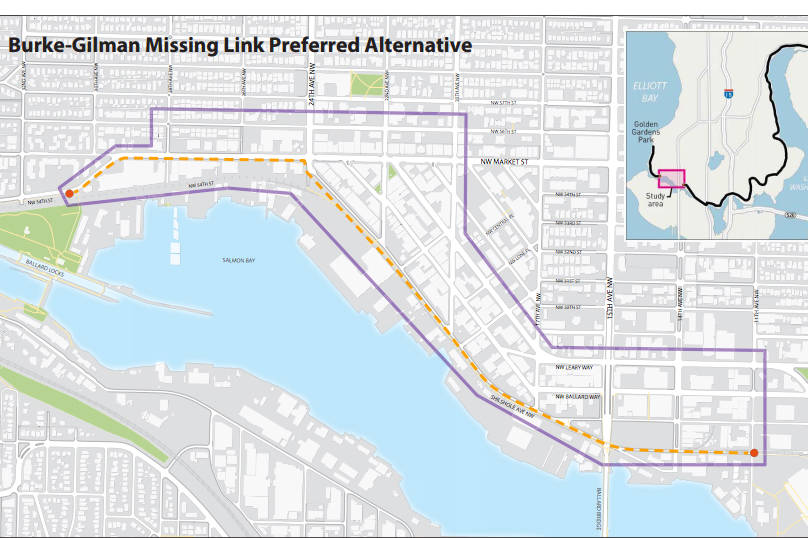 Map of the agreed-upon compromise route, via Mayor Ed Murray&rsquo;s office.