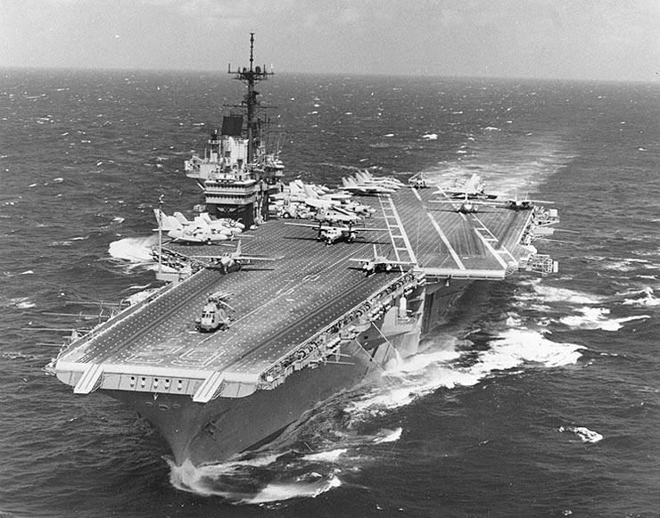 The USS Independence in its heyday. Wikimedia