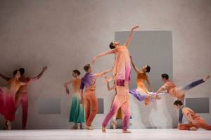 Dancers in Jessica Lang&rsquo;s &ldquo;Her Door to the Sky.&rdquo; Photo by Angela Sterling