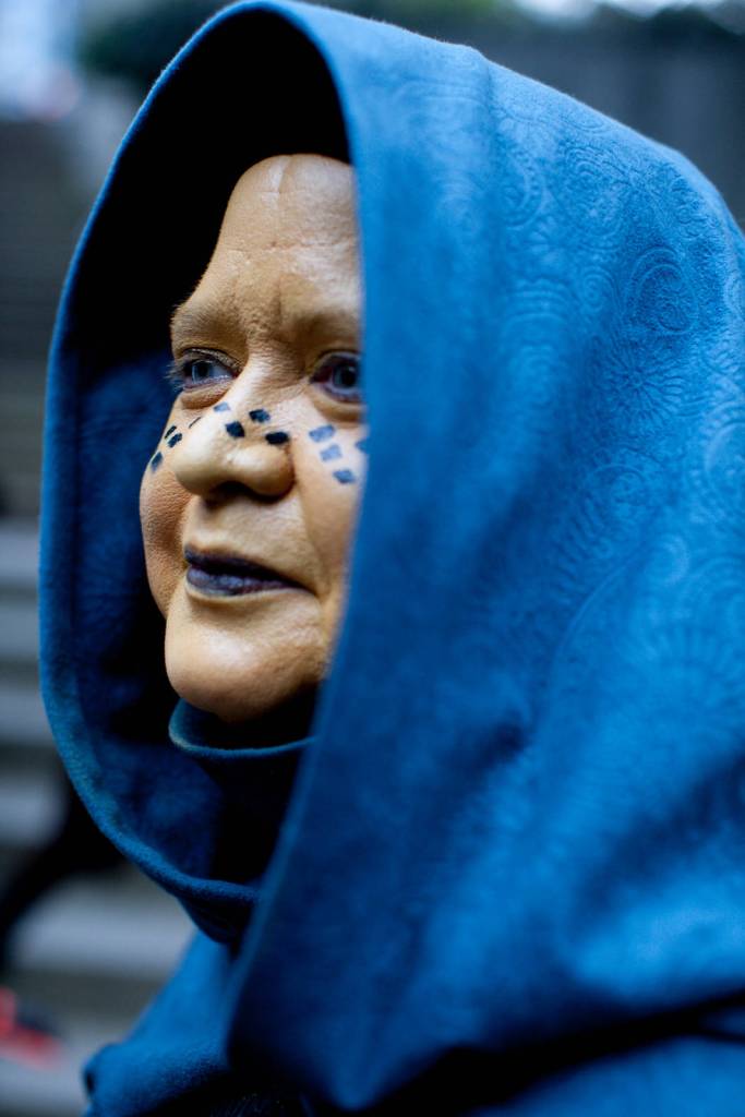 Wendy Lounsbury, dressed as Star Wars character Barriss Offee.