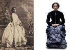 Left: A portrait of Sarah Forbes Bonetta taken by Camille Silvy in 1862. Right: &ldquo;Sarah Forbes,&rdquo; 2016, by Ayana V Jackson. Courtesy Mariane Ibrahim Gallery