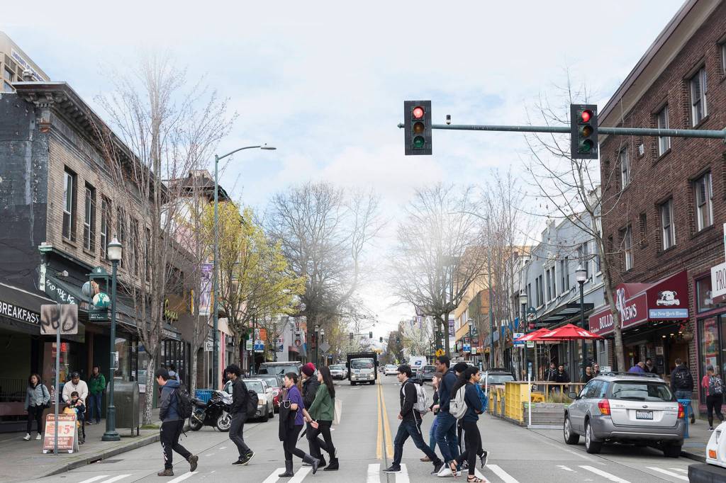 Advocates of the Ave say the current zoning encourages walking. Photography by Ted Zee