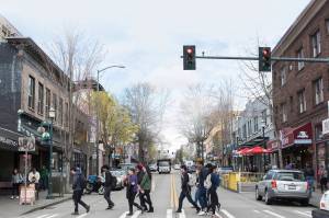 Advocates of the Ave say the current zoning encourages walking. Photography by Ted Zee