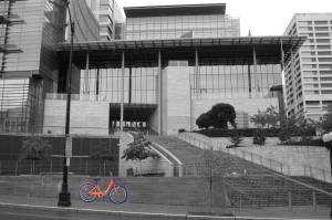 With the Pronto failure under its belt, City Hall will try to regulate a new breed of bikeshare. City Hall photo by Rootology, bike photo courtesy of Spin