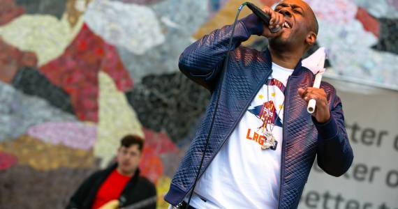 Draze performs at the Mural Amphitheatre. Photo by Christopher Nelson