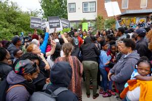 Rally for Charleena Lyles on June 20, 2017. Photo by Sara Bernard