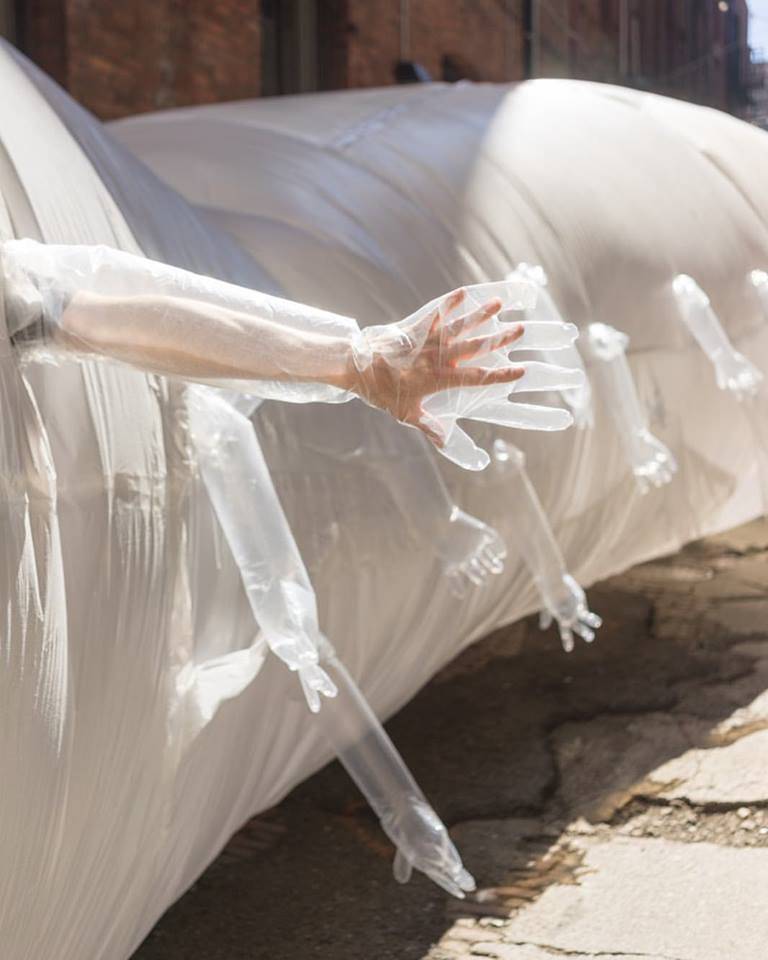 Seattle Design Nerds&rsquo; 2014 inflatable installation Creature in Nord Alley. SDN is also participating in BLOW UP. Photo by Trevor Dykstra