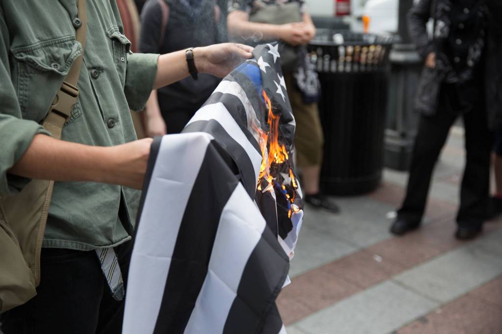 Counter-Protesters Face Off Against Far Right in Tense Rally