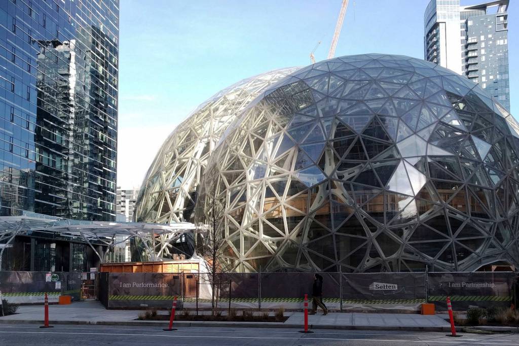 Amazon&rsquo;s spheres. Photo by brewbooks/Flickr