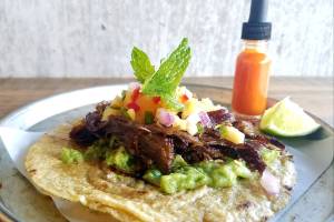 Lamb belly carnitas taco. Courtesy of Heavy Restaurant Group