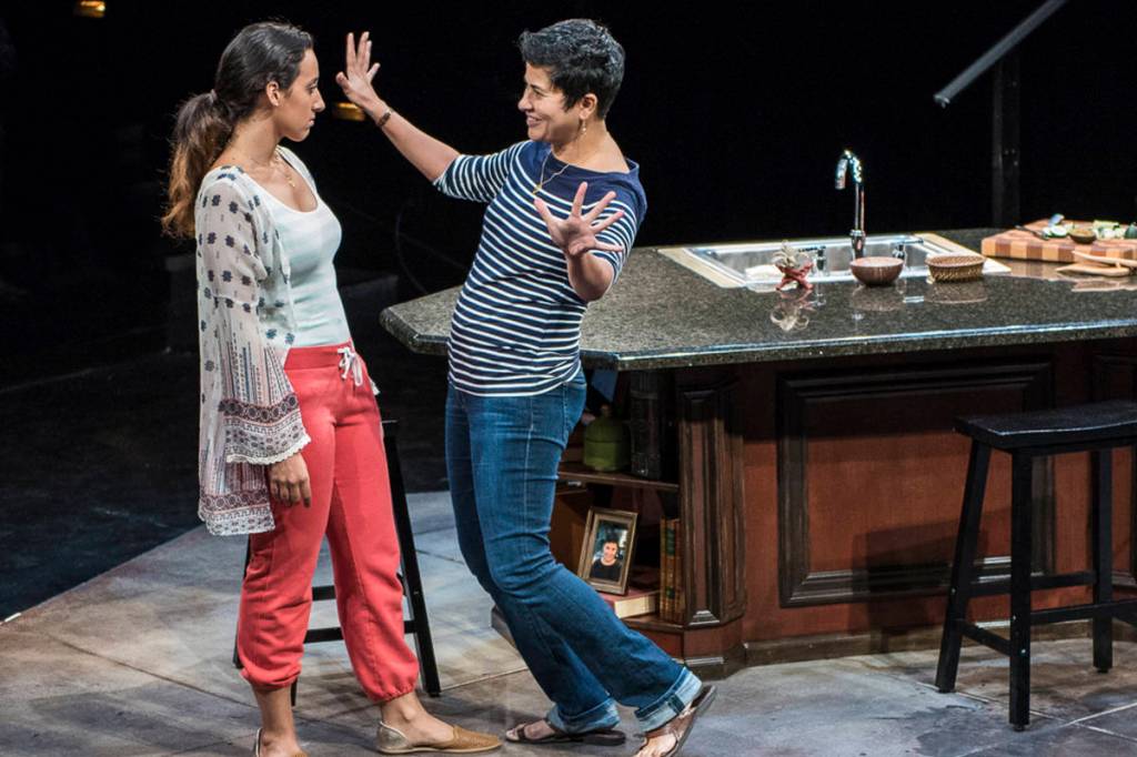 Alaji (Mahwish) and Monika Jolly (Zarina). Photo by Michael Brunk.