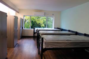 Beds at Recovery Place, a new substance abuse and mental health treatment facility in Seattle. Photo by Sara Bernard