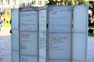 Active Voice installation in action on the UW campus. Photo by Sara Bernard