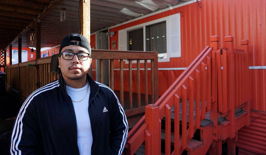 Bryan Zamora, 18, has lived at Firs Mobile Home Park with his family since he was four years old. Photo by Melissa Hellmann