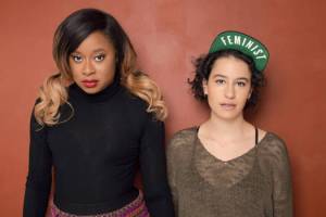 Phoebe Robinson and Ilana Glazer hit the Moore for the YQY Comedy Tour on Saturday. Photo by Mindy Tucker