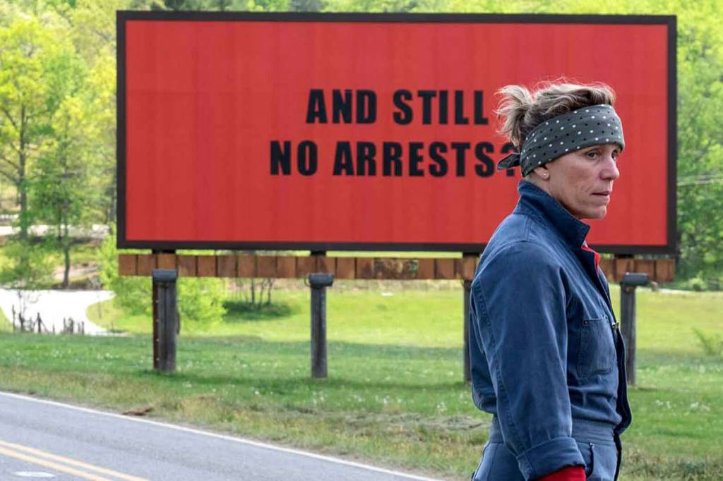 Three Billboards Outside Ebbing, Missouri. Courtesy of Fox Searchlight