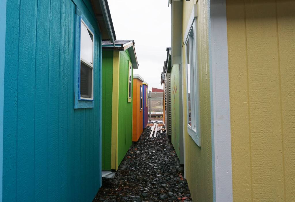 The Interbay Tiny House Village will house approximately 65 campers from nearby Tent City 5. Photo by Melissa Hellmann