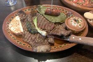 The rich and fatty Wagyu carne asada comes with grilled cactus. Photo by Nicole Sprinkle
