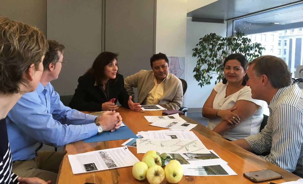 In the fall, Duwamish Valley Safe Streets met with Councilmember Mike OBrien to discuss the creation of a trail connecting Georgetown and South Parks business districts. Photo courtesy of Seattle Neighborhood Greenways