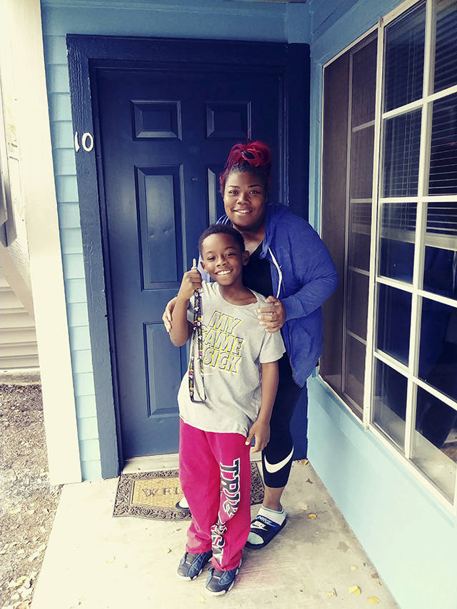 Best Start for Kids funding covered move-in costs for Adrinna and Antonio Jones new apartment. Photo courtesy of Therapeutic Health Services
