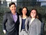 The ACLU-WA team gathered after the ruling on December 23, 2017. From left to right: Lisa Nowlin, Tana Lin, and Alison Gaffney. Photo courtesy of ACLU-WA