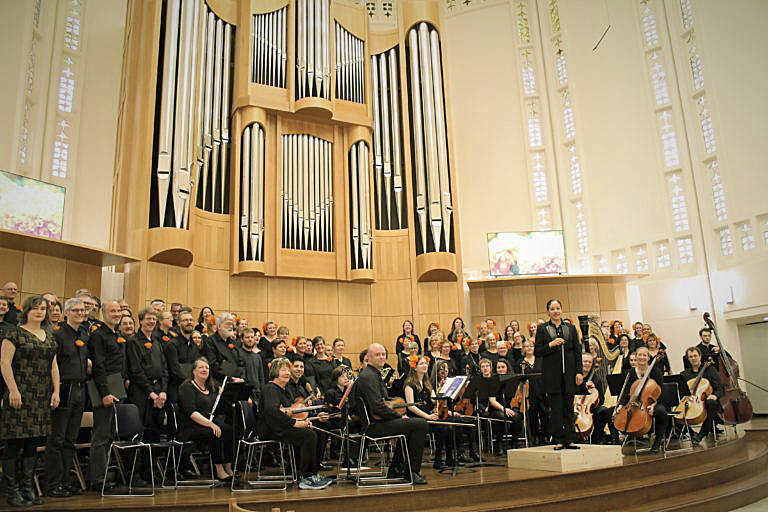 Photo by Diana Cruz                                 The Ballard Civic Orchestra at its November 2017 Dia de Muertos performance.